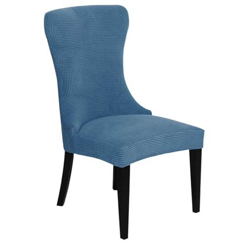 KTLCNDF 2-teilige Stretch-Schonbezüge for Ohrensessel – Weicher Spandex-Stoff, Maschinenwaschbar, Hellgrüne Akzentbezüge for Wohn- Und Esszimmer(Blue,Set of 1) von KTLCNDF