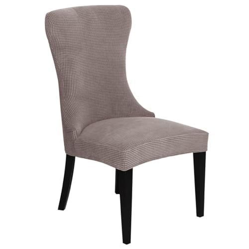 KTLCNDF 2-teilige Stretch-Schonbezüge for Ohrensessel – Weicher Spandex-Stoff, Maschinenwaschbar, Hellgrüne Akzentbezüge for Wohn- Und Esszimmer(Brown,Set of 1) von KTLCNDF