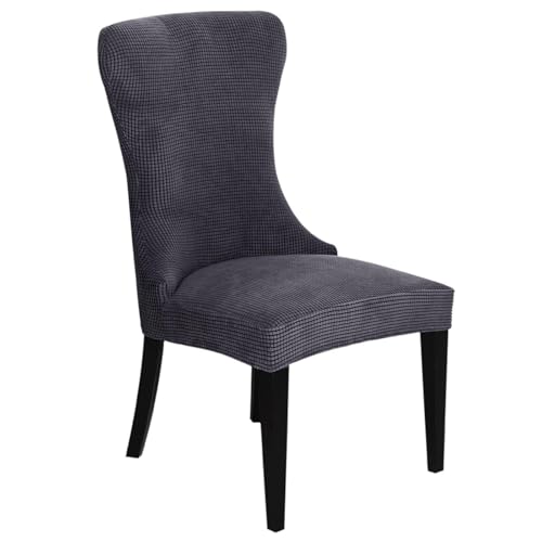 KTLCNDF 2-teilige Stretch-Schonbezüge for Ohrensessel – Weicher Spandex-Stoff, Maschinenwaschbar, Hellgrüne Akzentbezüge for Wohn- Und Esszimmer(Gray C,Set of 1) von KTLCNDF