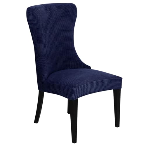 KTLCNDF 2-teilige Stretch-Schonbezüge for Ohrensessel – Weicher Spandex-Stoff, Maschinenwaschbar, Hellgrüne Akzentbezüge for Wohn- Und Esszimmer(Navy Blue,Set of 1) von KTLCNDF