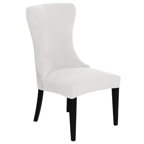 KTLCNDF 2-teilige Stretch-Schonbezüge for Ohrensessel – Weicher Spandex-Stoff, Maschinenwaschbar, Hellgrüne Akzentbezüge for Wohn- Und Esszimmer(White,Set of 1) von KTLCNDF