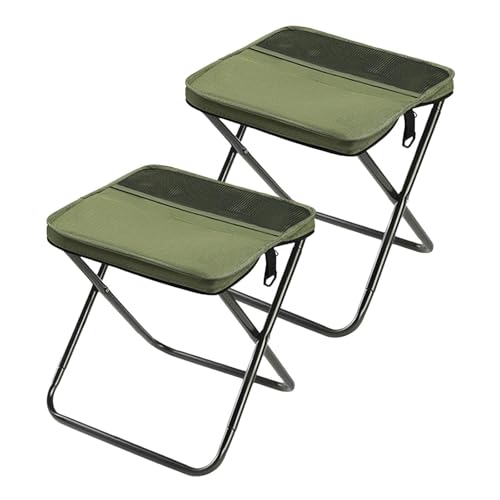 KTLCNDF 2er-Pack Faltbare Rucksackhocker – Leichte Campingstühle Aus Aluminium Mit Schultergurten, Tragbare Sitze for Wandern, Angeln, Picknicken(2pcs*a,M) von KTLCNDF