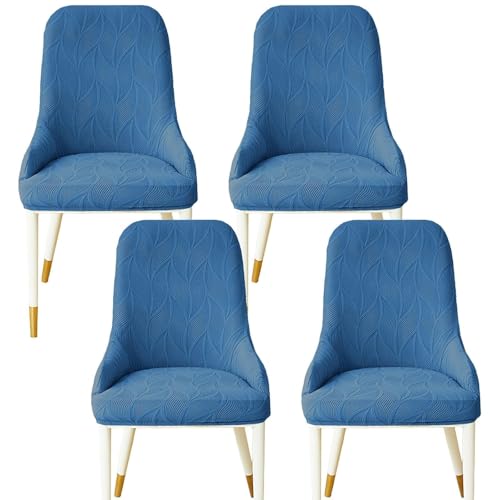 KTLCNDF 2er-Pack Ohrensessel-Schoner Mit Ergonomischer Kontur – Schonbezüge Aus Hochwertigem Stretchgewebe, Pflegeleichter Möbelschutz for Den Einsatz Zu Hause Und Im Gastgewerbe(Blue,Set of 4) von KTLCNDF