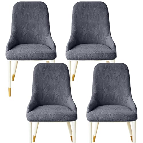 KTLCNDF 2er-Pack Ohrensessel-Schoner Mit Ergonomischer Kontur – Schonbezüge Aus Hochwertigem Stretchgewebe, Pflegeleichter Möbelschutz for Den Einsatz Zu Hause Und Im Gastgewerbe(Dark Grey,Set of 4) von KTLCNDF