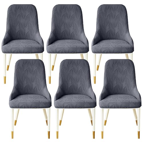 KTLCNDF 2er-Pack Ohrensessel-Schoner Mit Ergonomischer Kontur – Schonbezüge Aus Hochwertigem Stretchgewebe, Pflegeleichter Möbelschutz for Den Einsatz Zu Hause Und Im Gastgewerbe(Dark Grey,Set of 6) von KTLCNDF