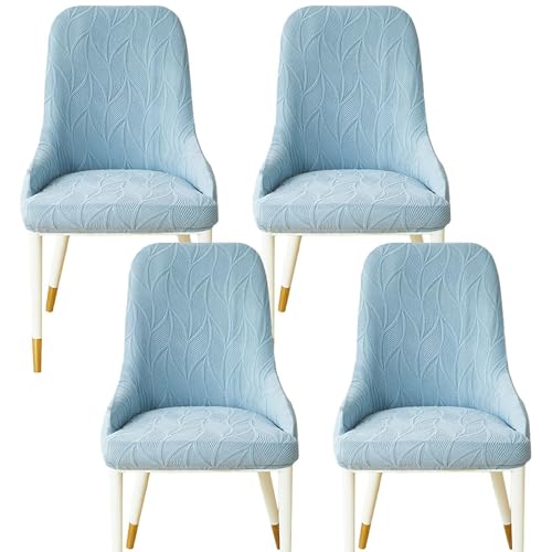 KTLCNDF 2er-Pack Ohrensessel-Schoner Mit Ergonomischer Kontur – Schonbezüge Aus Hochwertigem Stretchgewebe, Pflegeleichter Möbelschutz for Den Einsatz Zu Hause Und Im Gastgewerbe(Light Blue,Set of 4) von KTLCNDF