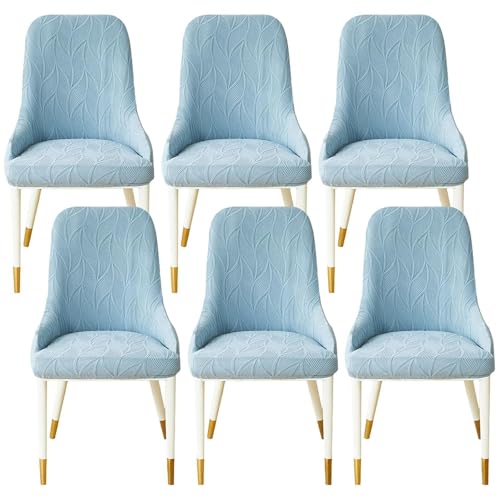 KTLCNDF 2er-Pack Ohrensessel-Schoner Mit Ergonomischer Kontur – Schonbezüge Aus Hochwertigem Stretchgewebe, Pflegeleichter Möbelschutz for Den Einsatz Zu Hause Und Im Gastgewerbe(Light Blue,Set of 6) von KTLCNDF