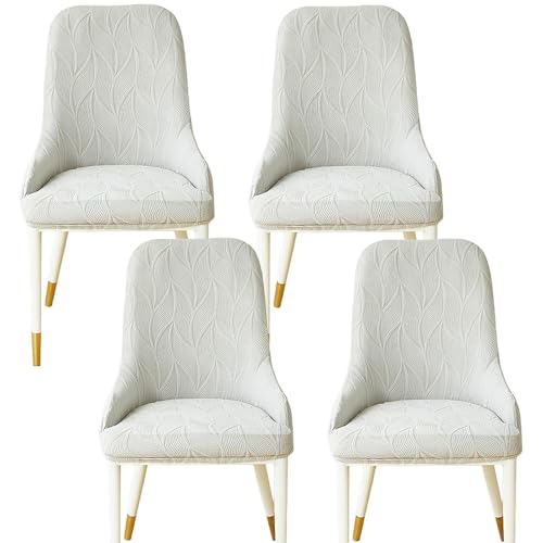 KTLCNDF 2er-Pack Ohrensessel-Schoner Mit Ergonomischer Kontur – Schonbezüge Aus Hochwertigem Stretchgewebe, Pflegeleichter Möbelschutz for Den Einsatz Zu Hause Und Im Gastgewerbe(Light Grey,Set of 4) von KTLCNDF