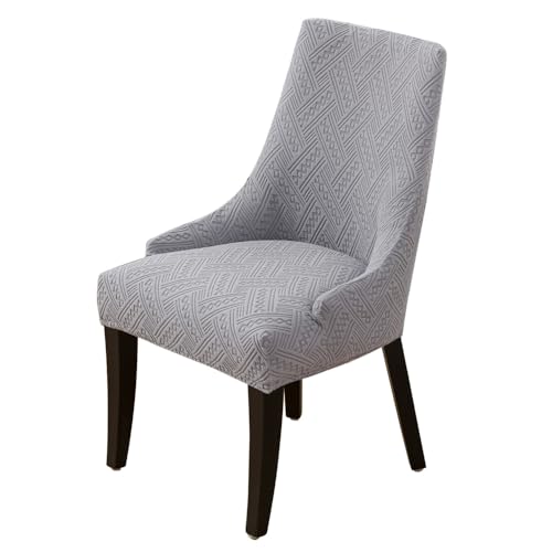 KTLCNDF Stretch-Schonbezug for Ohrensessel Im Esszimmer – Weicher, Atmungsaktiver, Waschbarer Schutz, Passt for Die Meisten Ohrensessel Ohne Armlehnen(Light Gray,1PC) von KTLCNDF
