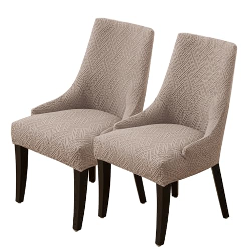 KTLCNDF Stretch-Schonbezug for Ohrensessel Im Esszimmer – Weicher, Atmungsaktiver, Waschbarer Schutz, Passt for Die Meisten Ohrensessel Ohne Armlehnen(Sand,2PCS) von KTLCNDF
