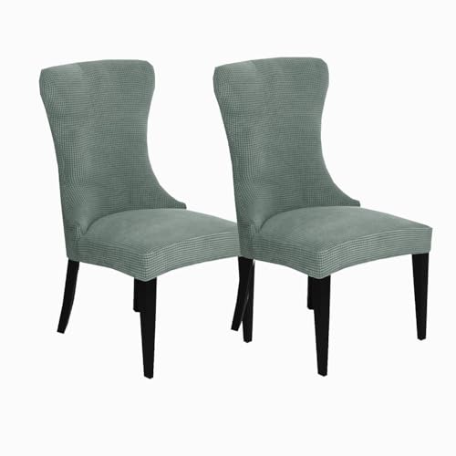 KTLCNDF Stretch-Sesselbezug-Set for Ohrensessel – 85% Polyester, 15% Spandex, Wiederverwendbar, rutschfest, Geeignet for Die Dekoration Von Bankettsälen(Green,Set of 2) von KTLCNDF