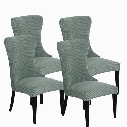 KTLCNDF Stretch-Sesselbezug-Set for Ohrensessel – 85% Polyester, 15% Spandex, Wiederverwendbar, rutschfest, Geeignet for Die Dekoration Von Bankettsälen(Green,Set of 4) von KTLCNDF