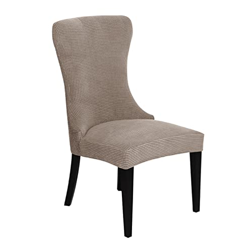 KTLCNDF Stretch-Sesselbezug-Set for Ohrensessel – 85% Polyester, 15% Spandex, Wiederverwendbar, rutschfest, Geeignet for Die Dekoration Von Bankettsälen(Light Curry,Set of 1) von KTLCNDF