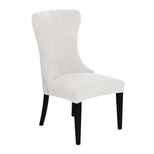 KTLCNDF Stretch-Sesselbezug-Set for Ohrensessel – 85% Polyester, 15% Spandex, Wiederverwendbar, rutschfest, Geeignet for Die Dekoration Von Bankettsälen(White,Set of 1) von KTLCNDF