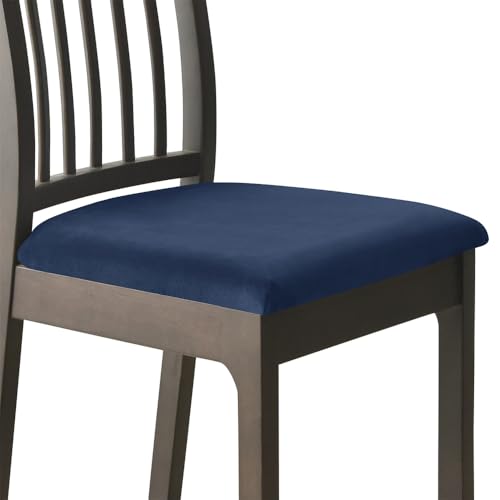 KTLCNDF Waschbare Stuhlhussen Mit Stretch-Rückenlehne – 6er-Pack, Beige/Grau, Groß, Stuhlschutz for Esszimmerstühle(Navy,6_Large) von KTLCNDF