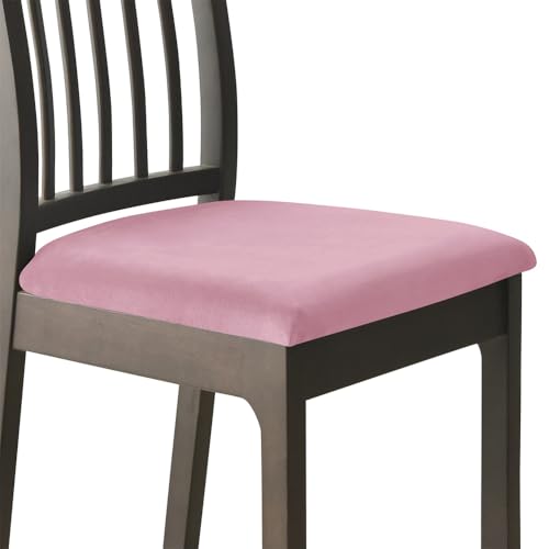 KTLCNDF Waschbare Stuhlhussen Mit Stretch-Rückenlehne – 6er-Pack, Beige/Grau, Groß, Stuhlschutz for Esszimmerstühle(Pink,6_Large) von KTLCNDF