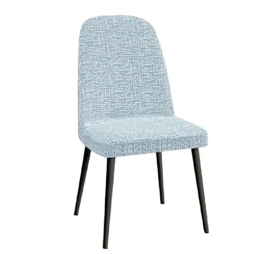 Stuhlhussen aus Chenille for Esszimmerstühle – Set mit 1/2/4/6 elastischen Schonbezügen for Stühle mit gebogener Rückenlehne – weicher Stuhlschutz for Küche und Büro (passend for Stühle mit einer Größ von KTLCNDF