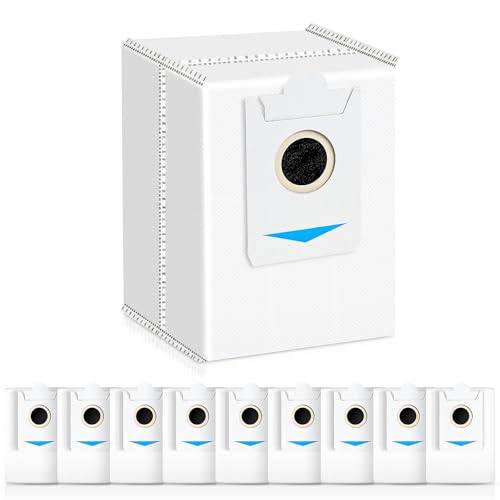 10 Stück Antibakterielle Staubbeutel für Ecovacs Deebot X2 Omni / T30S / X5 Omni Saugroboter Absaugstation, 3L Großer Kapazität Staubsaugerbeutel Ersatzteile von KTNAid