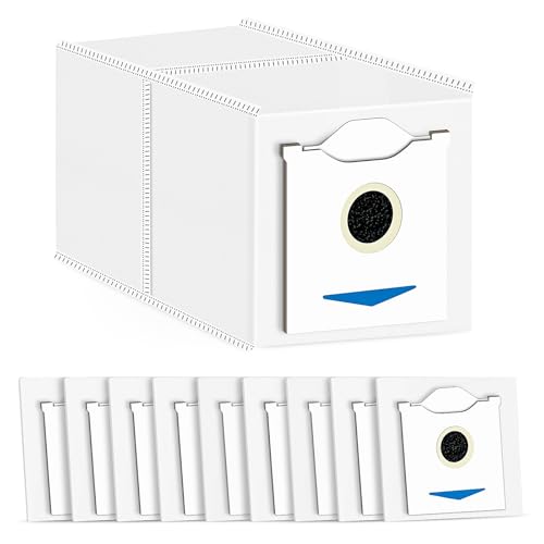 10 Stück Staubbeutel Zubehör für Ecovacs Deebot N30 Pro Omni Saugroboter, 3L Großer Kapazität Staubsaugerbeutel Ersatz Beutel von KTNAid