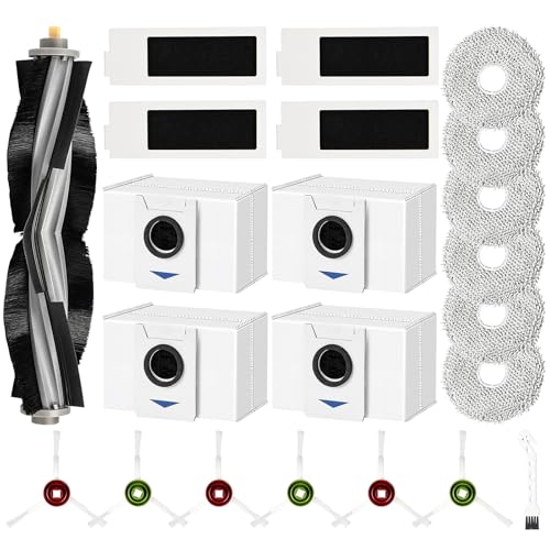 18 Stück Zubehör für Ecovacs Deebot T20 Omni / T20e Omni Saugroboter, 1 Hauptbürste 6 Wischtücher 4 Filter 1 Reinigungsbürste 6 Seitenbürsten 18 Stück Zubehör für Ecovacs Deebot T20 Omni / T20e Omni Saugroboter, 1 Hauptbürste 6 Wischtücher 4 Filter 1 Reinigungsbürste 6 Seitenbürsten von KTNAid