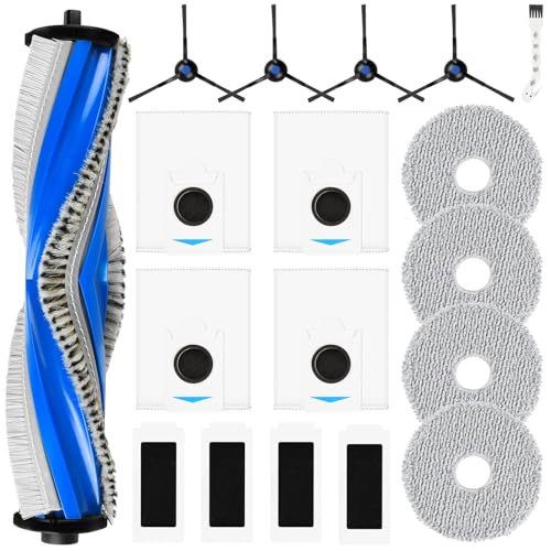 18 Stück Zubehör für Ecovacs Deebot T30S Combo / T30S Combo Complete Saugroboter, 1 Hauptbürste 4 Staubbeutel 4 Wischtücher 4 Filter 4 Seitenbürsten 1 Reinigungsbürste 18 Stück Zubehör für Ecovacs Deebot T30S Combo / T30S Combo Complete Saugroboter, 1 Hauptbürste 4 Staubbeutel 4 Wischtücher 4 Filter 4 Seitenbürsten 1 Reinigungsbürste von KTNAid