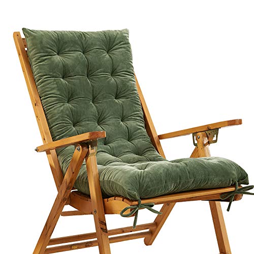 KTOL Sitzkissen Gartenstuhlauflage, Indoor Outdoor Stuhlauflagen Hochlehner-Auflage Sitzauflage Kristall Samt Terrasse Sessel Deckchair Liege Rocking Stuhl Pad-grün 150x48x10cm KTOL Sitzkissen Gartenstuhlauflage, Indoor Outdoor Stuhlauflagen Hochlehner-Auflage Sitzauflage Kristall Samt Terrasse Sessel Deckchair Liege Rocking Stuhl Pad-grün 150x48x10cm von KTOL