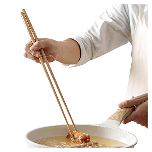 1.000 Paar erweiterte heiße Töpfe tief gebratene Essstäbchen, 42 cm rutschfeste Haus superlange dauerhafte Kochen Buche Holz Essstäbchen Utensilien heißen Topf, wiederverwendbare Spülmaschine sicher A von KTREZ