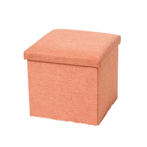 KTREZ Kleine Lagerung Ottomane faltbare faltbare Würfel quadratische Leinen Ottomane Fußstütze Hocker, für Wohnzimmer, Schlafzimmer, Home Office, Wohnsaal (3 keine Montage R orange-S KTREZ Kleine Lagerung Ottomane faltbare faltbare Würfel quadratische Leinen Ottomane Fußstütze Hocker, für Wohnzimmer, Schlafzimmer, Home Office, Wohnsaal (3 keine Montage R orange-S von KTREZ