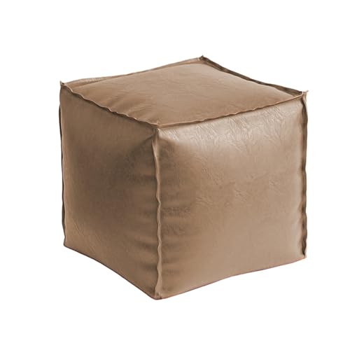 KTREZ PU Leder Licht Luxus Leder Kissen Aufbewahrung Kissen Aufbewahrung Lederkissen Alte Kleidung Aufbewahrungsset Aufbewahrung Hocker Geeignet für Wohnzimmer, Schlafzimmer, Dressing Ro Coffee 1 von KTREZ