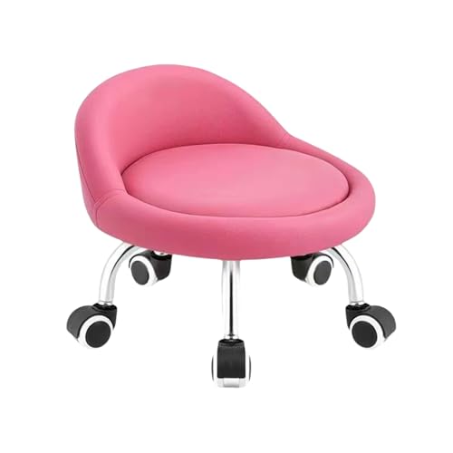 KTREZ Rollstuhl mit Rückenlehne 204 kg hohe Gewichtskapazität PU-Leder Rollstuhl und schwere leise Universalrad für Männer Frauen junge Mädchen Möbel Geschenk, Zuhause rosa 1 KTREZ Rollstuhl mit Rückenlehne 204 kg hohe Gewichtskapazität PU-Leder Rollstuhl und schwere leise Universalrad für Männer Frauen junge Mädchen Möbel Geschenk, Zuhause rosa 1 von KTREZ