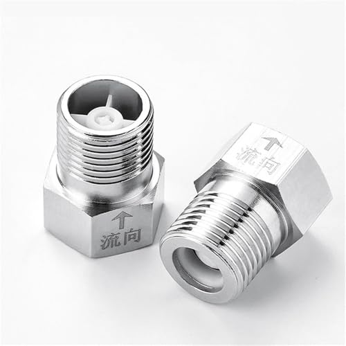 1 Stück Rückschlagventil aus Messing mit Außen-/Innengewinde, 1/2" 3/4" 1 BSP, Einweg-Rückschlagventil für Tankheizungsrohr, Außengewinde auf M 1l2 33 mm von KTUCN