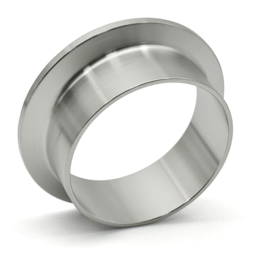12,7–108 mm 0,5 "0,75" 1 "2" 3 "4" SS304 Edelstahl Sanitär-Klemmverbindung Schnellanschluss Flanschfutter Ende geschweißte Rohrverschraubung, SS316, 38 mm Zwinge 50,5 von KTUCN