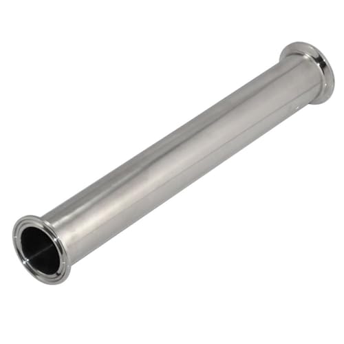 3/4'' 1'' 1,5'' 2'' 2,5'' 3'' 4'' Sanitär-Tri-Clamp-Ferrule-Spool-Rohr aus Edelstahl 100/150/200/300/500 mm lang, Länge 100 mm, 76 mm x Ferrule 91 von KTUCN