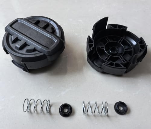 KTWT DWO1DT995 Unkrautschneider-Kopfkappe und Feder, Ersatz für Dewalt Rasentrimmerkopfteile DCST922P1 DCST922B DCST972X1 (2 Stück) von KTWT