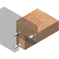 Druckknopfverbinder Upat, für unsichtbare Verbindung von Holz-/Plattenteilen von KU-FA