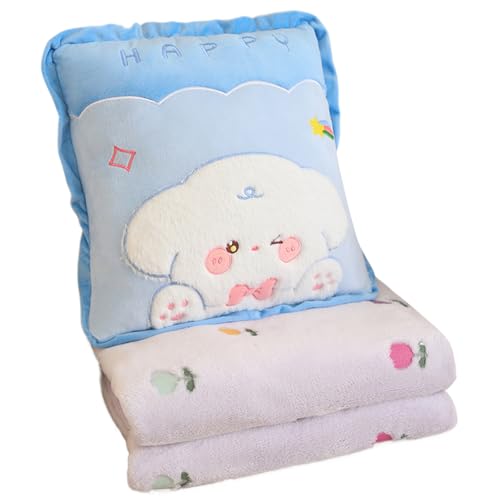 KUAIYIJU 40 cm gefaltete Kissendecke, bequeme, weiche Plüschdecke, 2-in-1-Kissen-Steppdecke für Zuhause und Büro von KUAIYIJU