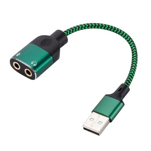 USB-auf-3,5-mm-Soundkarten-Adapter zur Verbesserung der Musik auf Computern, einfach zu tragender Adapter USB-auf-3,5-mm-Soundkarten-Adapter zur Verbesserung der Musik auf Computern, einfach zu tragender Adapter von KUAIYIJU