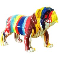 Bulldogge-Figur Kuatéh Gregor 61x32x38 cm Mehrfarbig von KUATEH