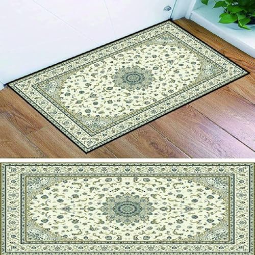 KUAW Läufer Flur Teppich 40x60cm Waschbar Wasserdicht Robust Schmutzfänger Anpassbar Läufer Flur Teppich für Wohnzimmer Büro Esszimmer I von KUAW