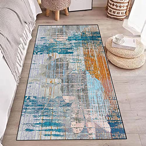 KUAW Läufer Teppich 100x280cm Waschbar Wasserdicht Robust Schmutzfänger Anpassbar Korridor Teppichläufer für Schlafzimmer Wohnzimmer Fußmatten, I von KUAW