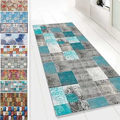 Küchenläufer 70x270cm rutschfest & Antistatisch Robust & Pflegeleicht Tepiche Teppiche für Flure, Küchen, Korridore & Wohnwagen, G von KUAW