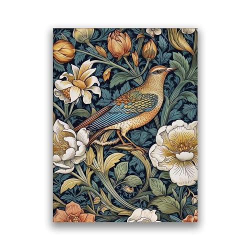 William Morris Wandkunst, William Morris Ausstellungsposter, Kunstgalerie, Bilder, Kunstwerk, Vintage-Kunstdruck, botanischer Vogel, vielseitiges Jugendstilgemälde für Wohnzimmer, Zuhause, Küche, von KUBAPIG