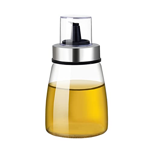 KUCOCOSNEH Olivenölspender Flasche Öl Dosen Spender Öl Ausgießer Stahl Glas Backen Braten Olive Taper 180ml gerade Mund von KUCOCOSNEH