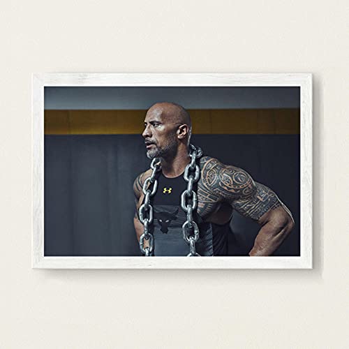 KUCYATY Diamantzeichnung Für Erwachsene 5D Diamant Painting Set, 40×50Cm, Werkzeug×2, The Rock Dwayne Johnson Workout Fitness DIY Mosaikherstellung Basteln Handarbeiten Kristall Malerei von KUCYATY