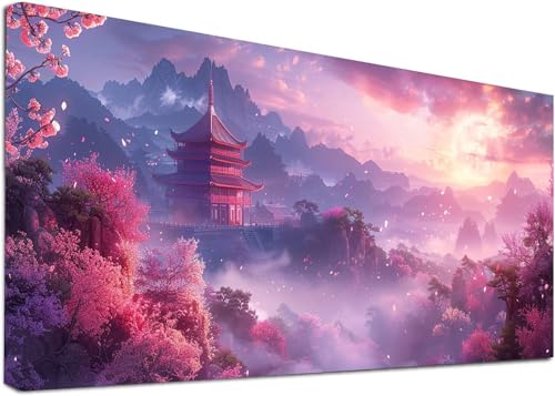 Diamond Painting Groß Architektur, 5D Diamond Painting Erwachsene Baum, DIY Basteln Erwachsene, Diamant Malerei Kunst Stickerei Kreuzstich Set, Deko Wohnzimmer und Zimmer Deko 50x100cm A-5331 von KUEAJIOU