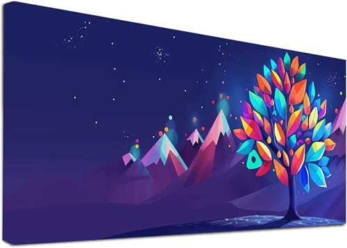Diamond Painting Groß Baum, 5D Diamond Painting Erwachsene Berg, DIY Basteln Erwachsene, Diamant Malerei Kunst Stickerei Kreuzstich Set, Deko Wohnzimmer und Zimmer Deko Geschenke 30x60cm V-9218 von KUEAJIOU