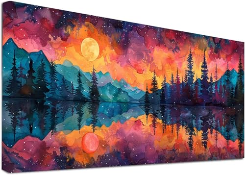 Diamond Painting Groß Baum, 5D Diamond Painting Erwachsene Landschaft, DIY Basteln Erwachsene, Diamant Malerei Kunst Stickerei Kreuzstich Set, Deko Wohnzimmer und Zimmer Deko Geschenke 30x60cm Q-8671 von KUEAJIOU