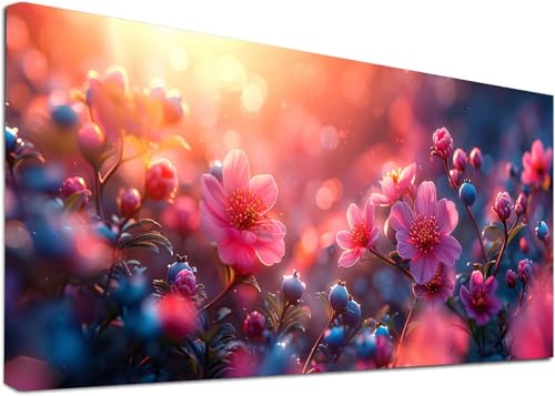 Diamond Painting Groß Blume, 5D Diamond Painting Erwachsene Pflanzen, DIY Basteln Erwachsene, Diamant Malerei Kunst Stickerei Kreuzstich Set, Deko Wohnzimmer und Zimmer Deko Geschenke 100x200cm V-9229 von KUEAJIOU