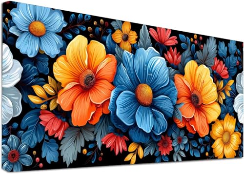 Diamond Painting Groß Blume, 5D Diamond Painting Erwachsene Pflanzen, DIY Basteln Erwachsene, Diamant Malerei Kunst Stickerei Kreuzstich Set, Deko Wohnzimmer und Zimmer Deko Geschenke 40x80cm 0-2637 von KUEAJIOU