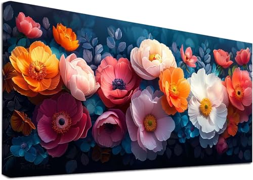 Diamond Painting Groß Blume, 5D Diamond Painting Erwachsene Pflanzen, DIY Basteln Erwachsene, Diamant Malerei Kunst Stickerei Kreuzstich Set, Deko Wohnzimmer und Zimmer Deko Geschenke 45x90cm 1-4655 von KUEAJIOU